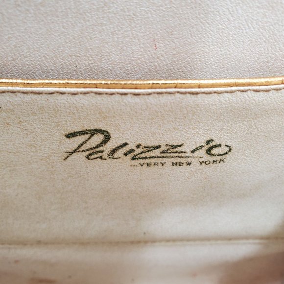 Vintage Palizzio Very NewYork Exotic Lizard Honey Brown Reptile Purse Bag Clutch - Picture 6 of 11